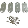 Plus elementbeslag 3x7 cm 4 stk varmgalvaniseret