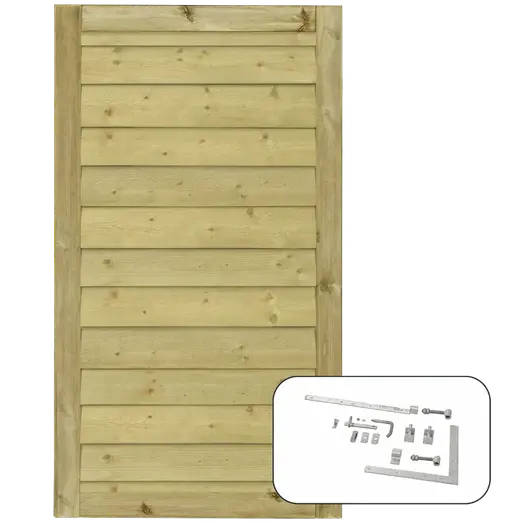 PLUS Klink enkeltlåge inkl. beslag 100×163 cm