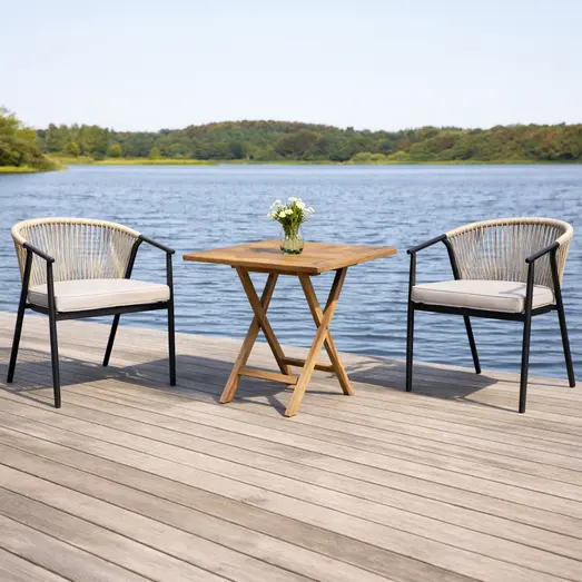 Alba cafésæt med 2 Dragør stole sand