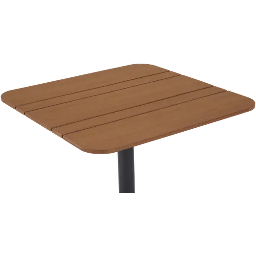 Morsø cafébord Alu/nonwood 69x69 cm sort/teak