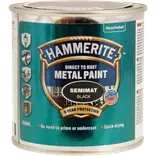 Hammerite Semimat metalmaling sort