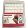 Fischer selvklæbende dækhætter 18 mm hvid 720 stk