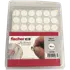 Fischer selvklæbende dækhætter 18 mm hvid 720 stk