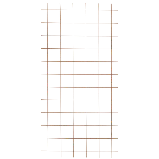 Plus stålespalier u/kant 900x1800mm rustrød