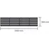 Halls integreret foldbart lamelbord sort t/QUBE Squars 6,3 m²