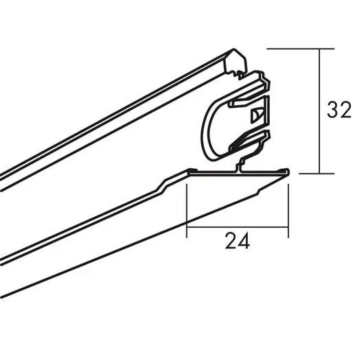 Connect T24 tværprofil 1200x24 mm