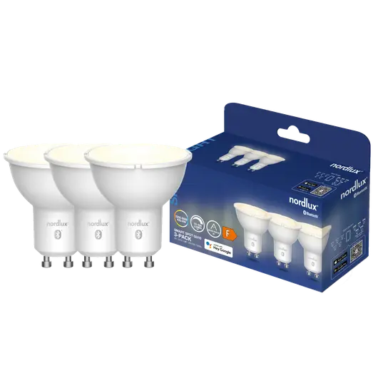 Nordlux smart pære LED GU10 hvid 3 pk