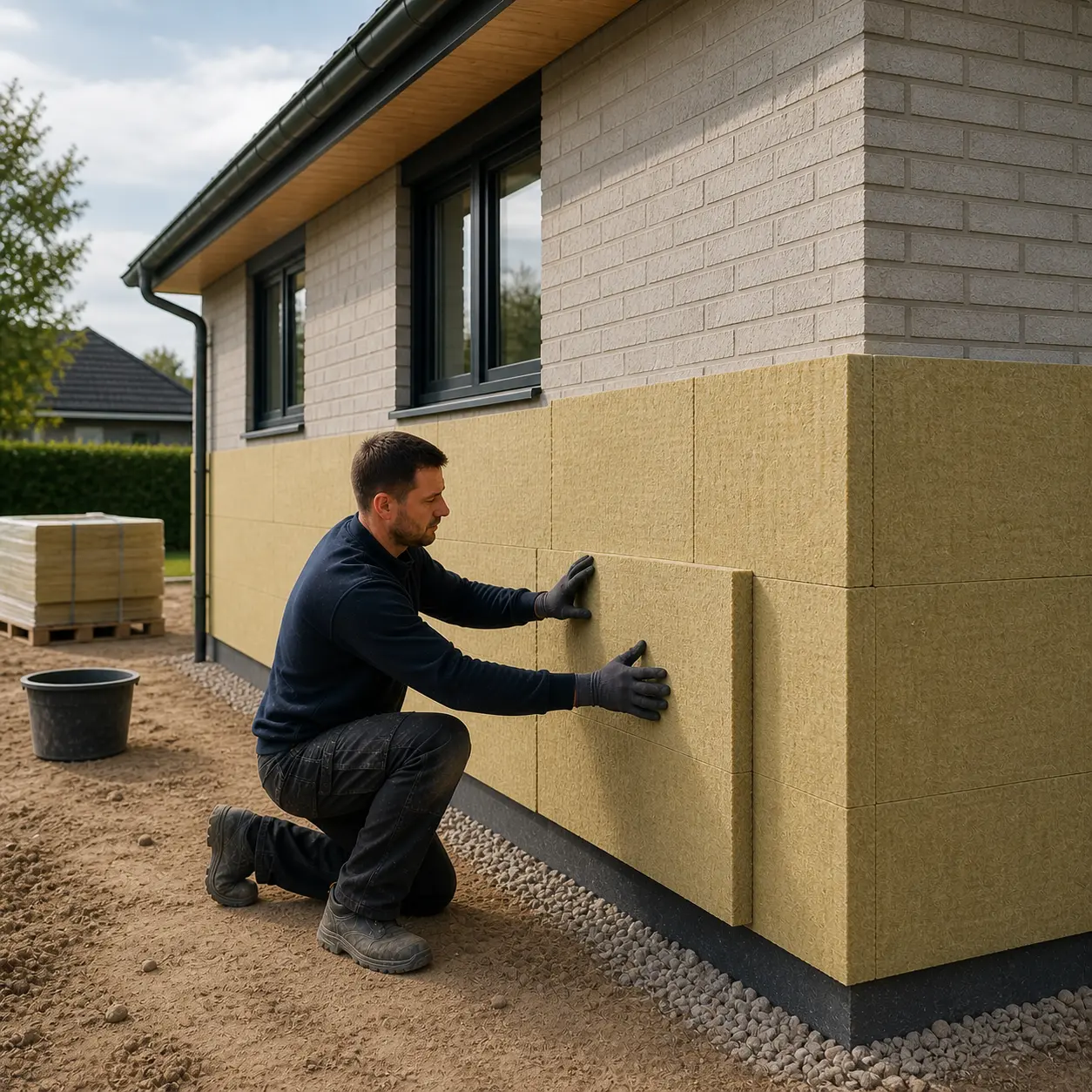 udvendig efterisolering af hus
