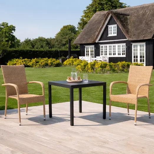 Guldborg havemøbelsæt m/Nordsø stole natur