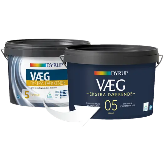 Dyrup vægmaling ekstra dækkende 5 hvid