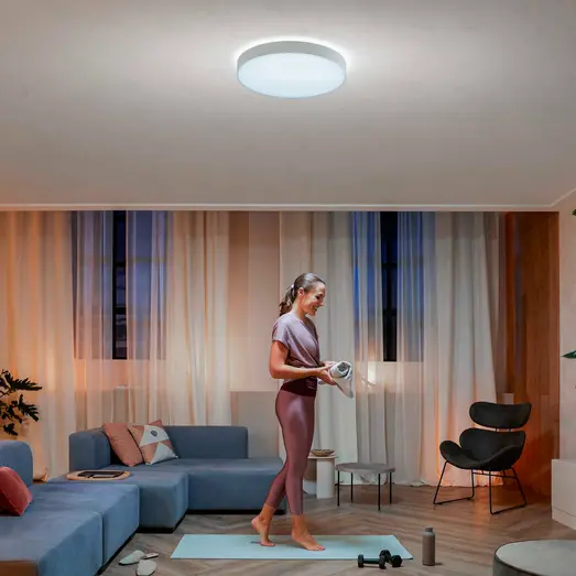 Philips Hue Enrave XL plafond Ø55,1 cm 48W hvid
