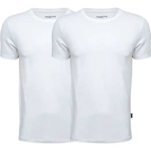 Proactive T-shirt 2-pack hvid