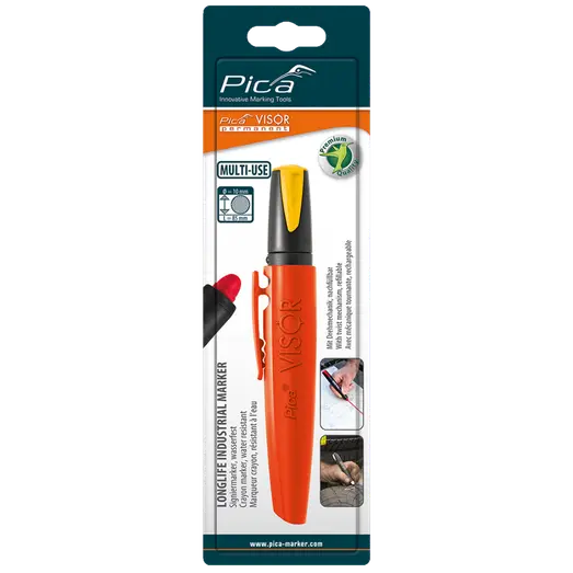 Pica visor permanent marker gul