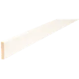 HT 51H fyr forkantliste hvid 2 runde kanter 9x33x3000 mm