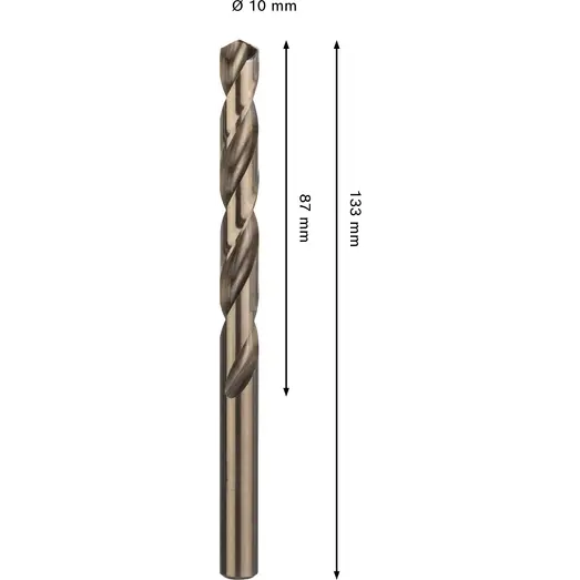 Bosch PRO Stainless Steel HSS-Co-spiralbor, 10x87x133 mm