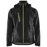 Blåklæder softshell jakke sort/high-vis gul
