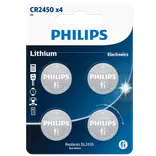 Philips CR2450 knapcellebatteri 4 stk.