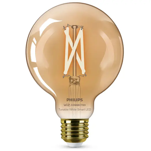 Philips Smart WiZ white LED pære E27 6,7W globe guld