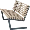 Plus Siesta rustik trallesofa 140 cm