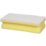 Abenra skuresvamp med slibekorn 7x15 cm hvid