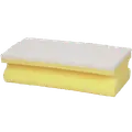 Abenra skuresvamp med slibekorn 7x15 cm hvid