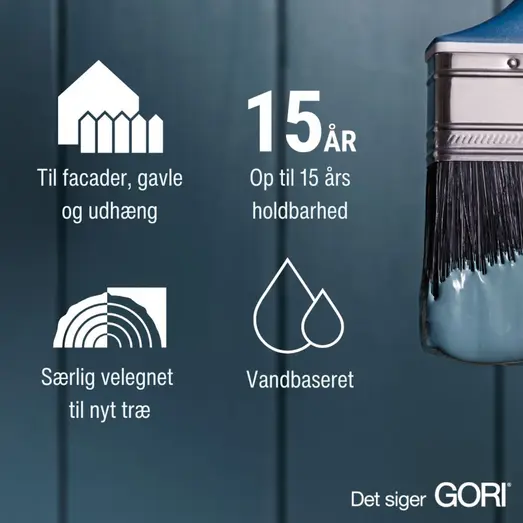 GORI 612 dækkende træbeskyttelse hvid