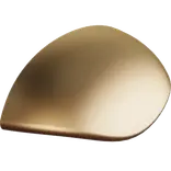 Scanbad Shell bøjlegreb 8,7x3,3x2 cm messing