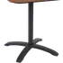Morsø cafébord Alu/nonwood 69x69 cm sort/teak