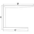 PN dobbelt bordbæring 440x550x450 mm hvid
