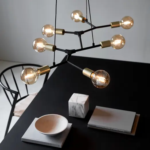 Nordlux Josefine pendel 7xE27 sort