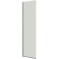 Scanbad brusevæg D 69x197,8cm børstet satin/klart glas