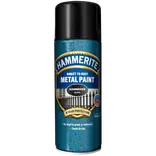 Hammerite effekt metalmaling spray sort