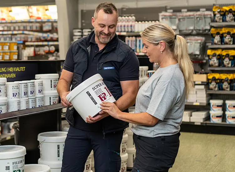 Kundeservice: Toning af maling