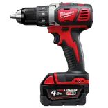 Milwaukee M18 BDD-403C 18V bore-/skruemaskine 3x4.0 Ah batteri og lader