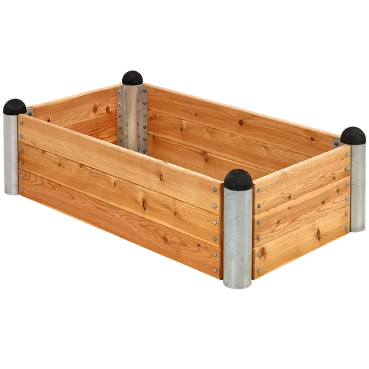 Plus PIPE højbed 80x36 cm lærketræ