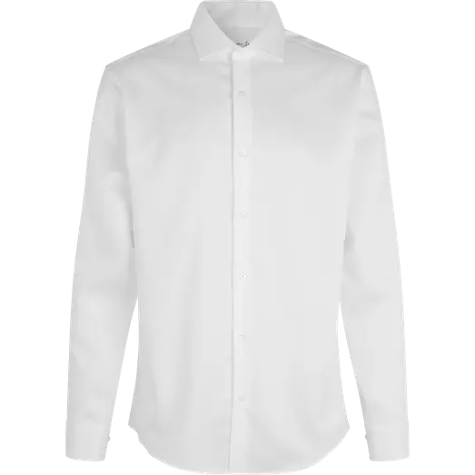ID Seven Seas Fine Twill modern fit skjorte herre hvid