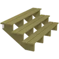 Plus Terrassetrappe 3 trin 54x76 cm 34,2° 180 cm