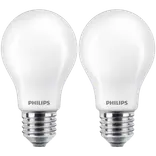 Philips Standard LED pære E27 60W 2 pack