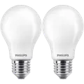 Philips Standard LED pære E27 60W 2 pack