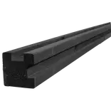 Systemhegn hjørnestolpe sortmalet 97x97 mm