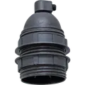 E-Line fatning E27 m/ gevind 2 ringe sort