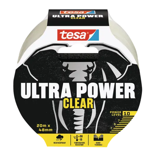 Tesa Ultra Power Clear reparationstape 48 mm transparent