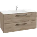Milobad badmiljø Milano 100 cm mørk eg