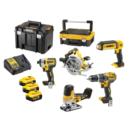 DeWALT DCK500P3T-QW kombo-kit 3x5.0 Ah batterier