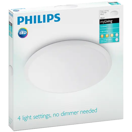 Philips Wawel plafond 20W hvid