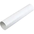 Duka ventilationsrør Ø100 x 1000 mm glatte ender - hvid
