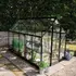 Halls ICON 6 6,1 m² sort m/3 mm hærdet glas og fundament