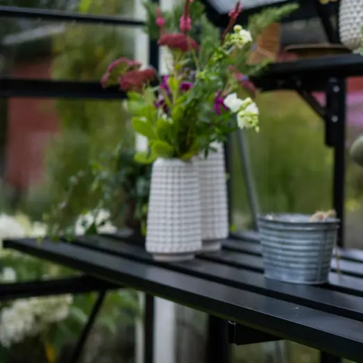 Halls Integreret Foldbar Lamelbord - ICON Gardenhouse 8, 13 m² (8' x 12')