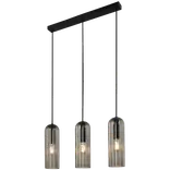 Nordlux Miella 3-Rail pendel E27 røgfarvet