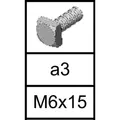 A3 Drivhusskrue - M6X15